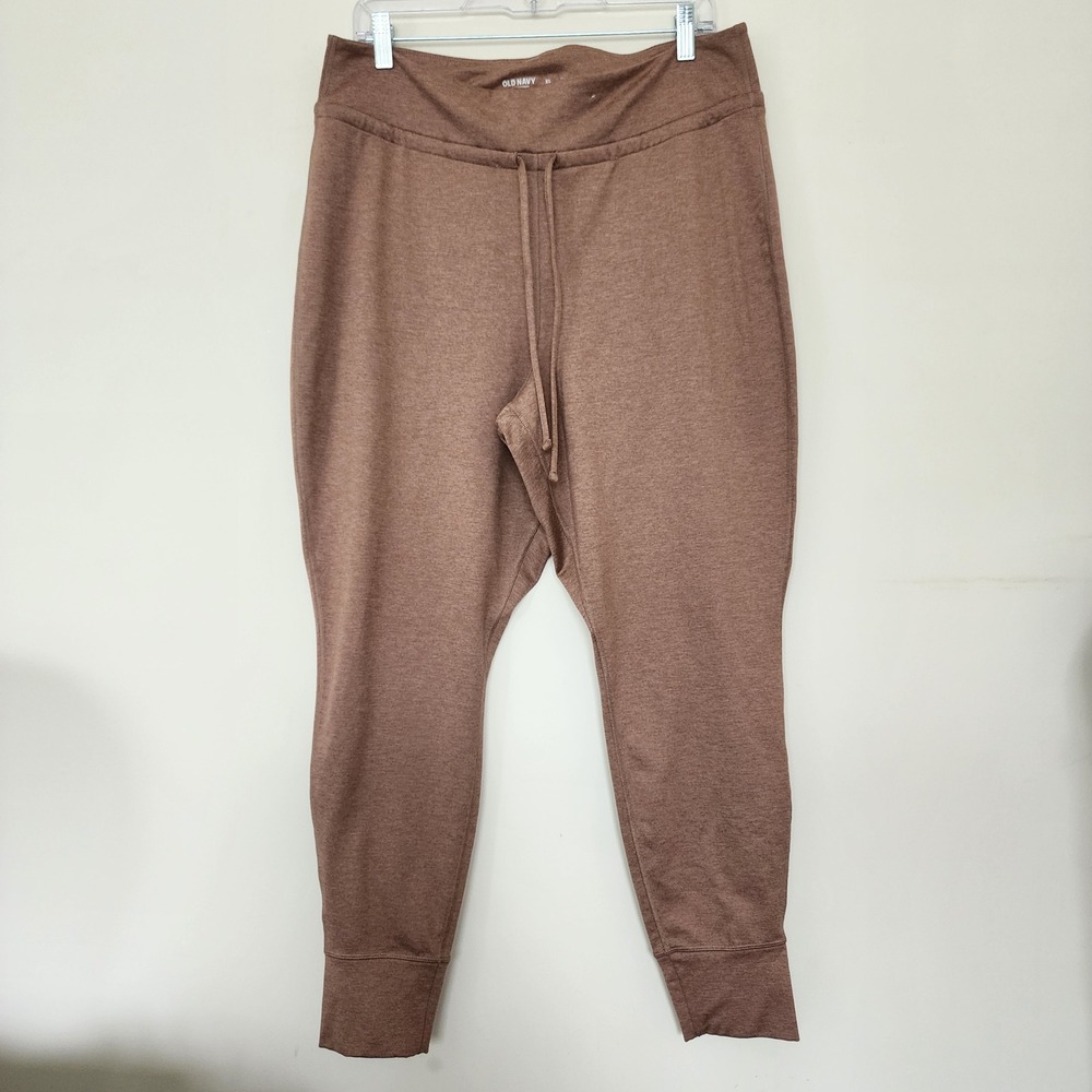 Old Navy Cloud Comfy Extra High-Rise Leggings XL Brown Heathered Jogger Pants